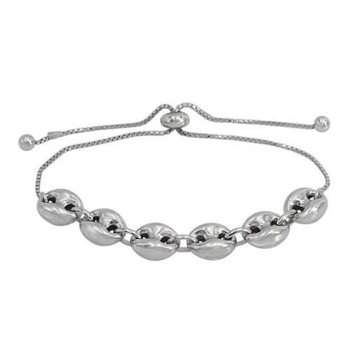 Gucci Inspired Extendable Bolo Bracelet in Italian Sterling Silver