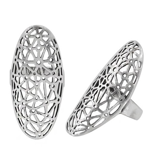 David Yurman Inspired Filigree Design Ring in Italian Sterling Silver