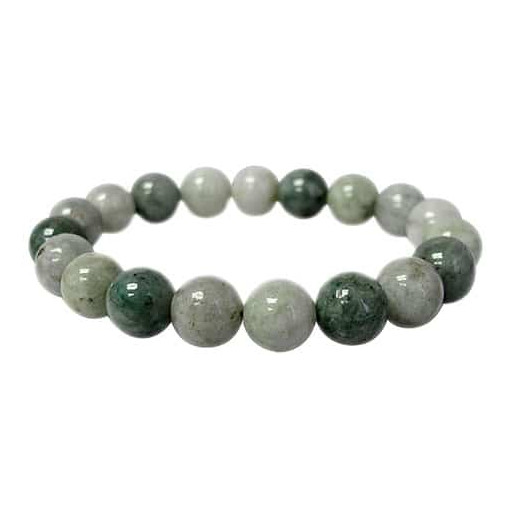 Round Burma Jade Multi Colour Bracelet Fully Adjustable to Wrist With Elastic