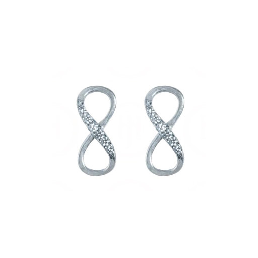 Tiffany Inspired Infinity Earrings in Italian Sterling Silver