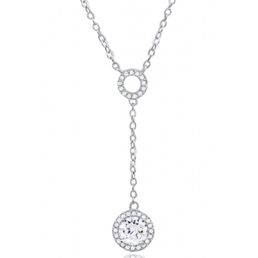 Tiffany Inspired Multi Circle Of Love Lariat Necklace in Italian Sterling Silver