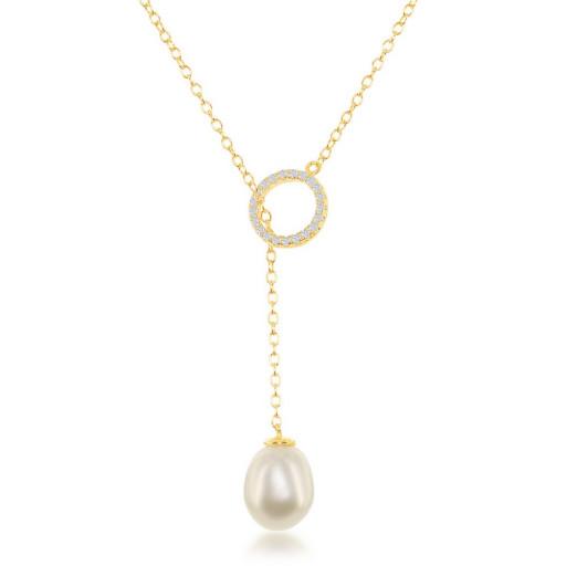 Mikimoto Inspired Freshwater Cultured Pearl Lariat Necklace