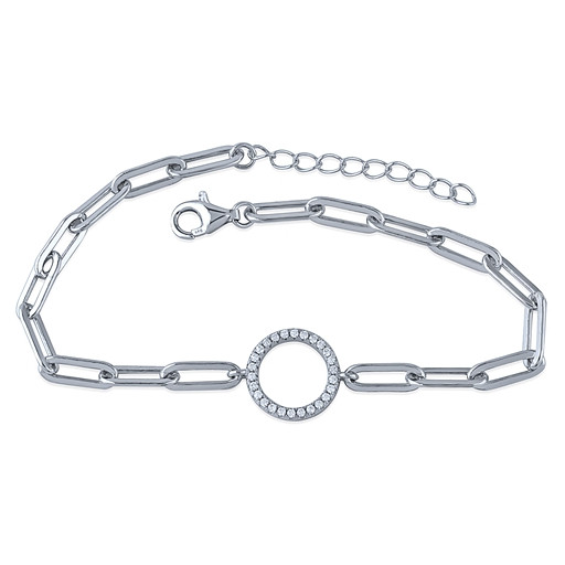 Rolex Inspired Circle of Love Link Fully Extendable Bracelet