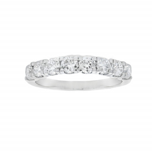 Round Brilliant Cut Diamond Ring in 10K White Gold