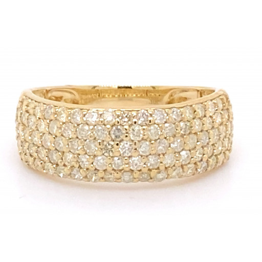 Harry Winston Inspired Diamond Ring in 10K Yellow Gold