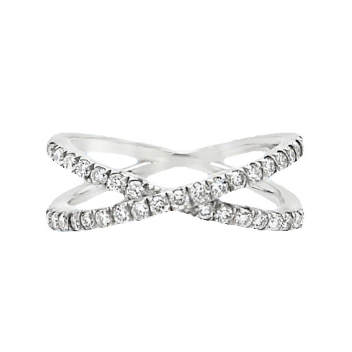 Diamond Criss Cross Love Ring
